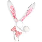 Bunny Ears, Bow, Tail - White