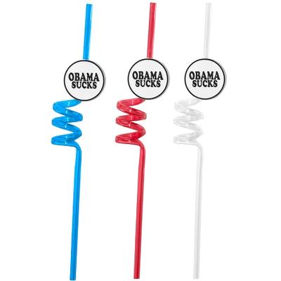 Click to get Obama Sucks  6 Pack of Crazy Straws