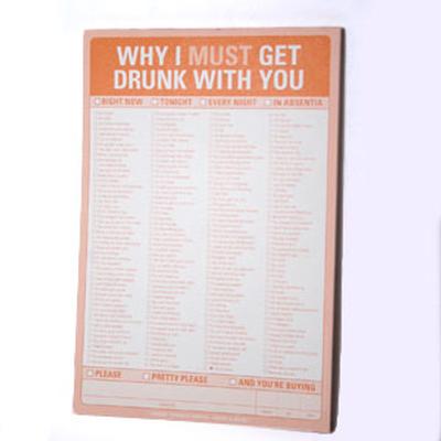 Click to get Lets Get Drunk Note Pad