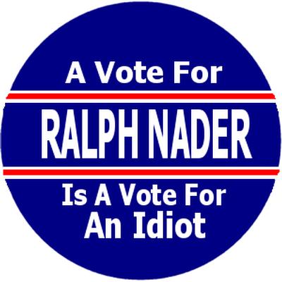 Click to get Ralph Nader Campaign Button