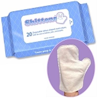 Click to get Shittens Mitten Shaped Wipes