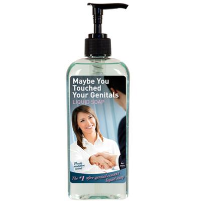 Click to get Maybe You Touched Your Genitals Hand Soap