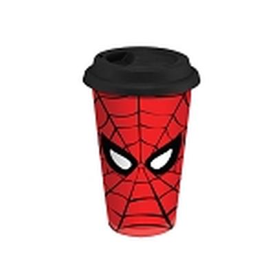 Click to get Marvel SpiderMan 12 oz Double Wall Ceramic Travel Mug